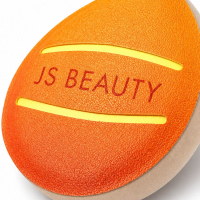 promotional custom printed logo branded PU soft makeup powder puff wholesale