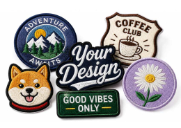 manufacturer custom logo embroidered patches wholesale