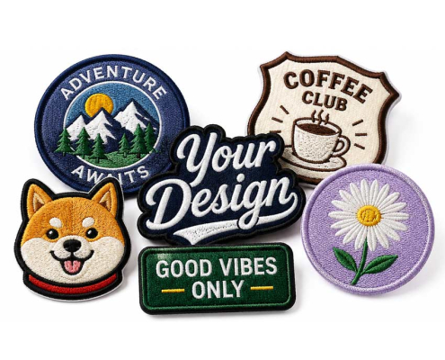 manufacturer custom logo embroidered patches wholesale