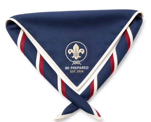 custom-scout-neckerchief-1 manufacturer custom embroidered logo boy scout neckerchief