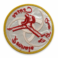 custom embroidery patch with PVC plastic backing