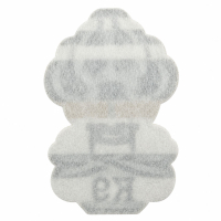 irregular custom shapes woven patch with paper backing