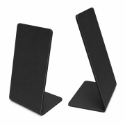 Blank PVC NFC Display Stand for Custom Printing Blank black PVC NFC table display stand ready for custom logo printing and branding